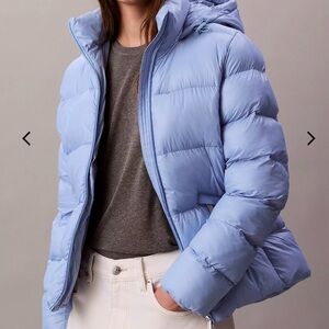 Calvin Klein Collection Sky Blue Puffer Jacket